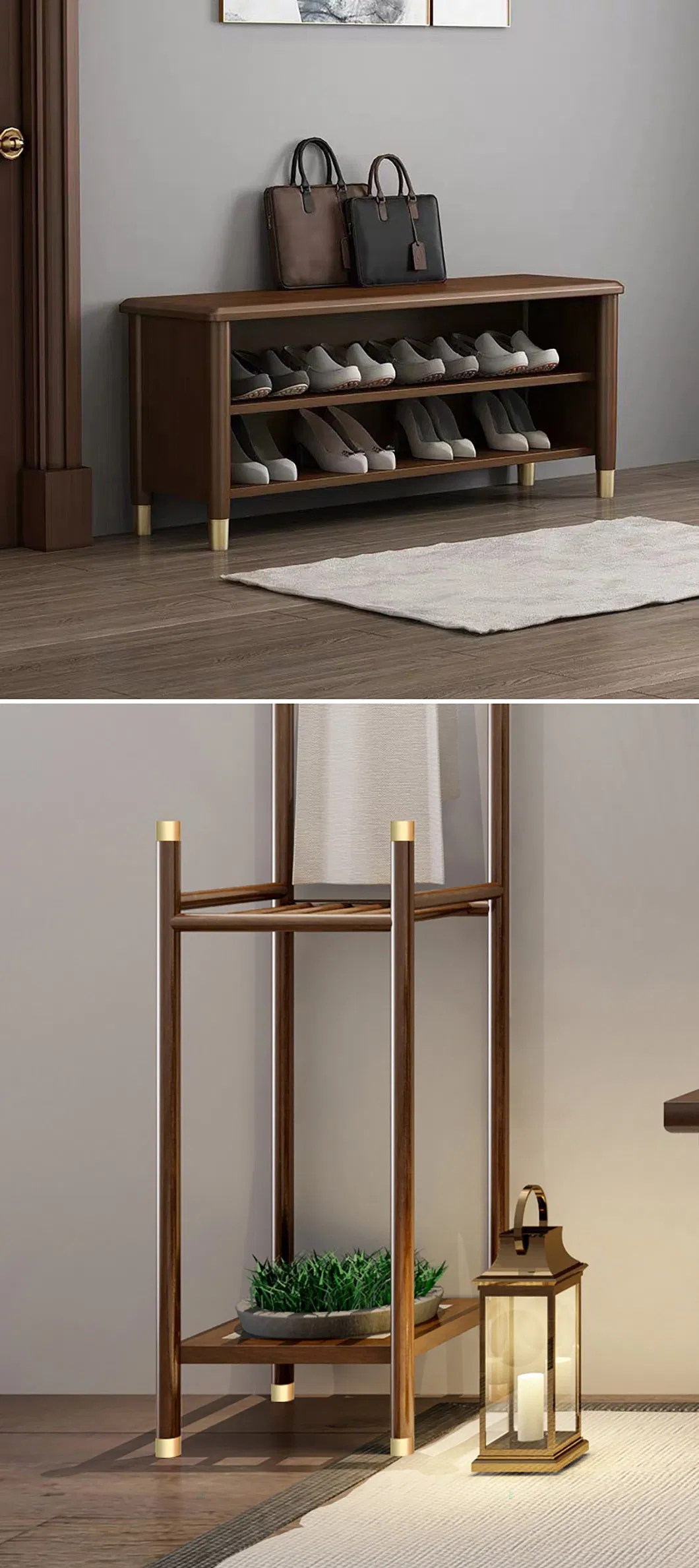 Luxury Golden Brass Stool Foot Cover Decorative Furniture Bed Leg for Dining Table Chair