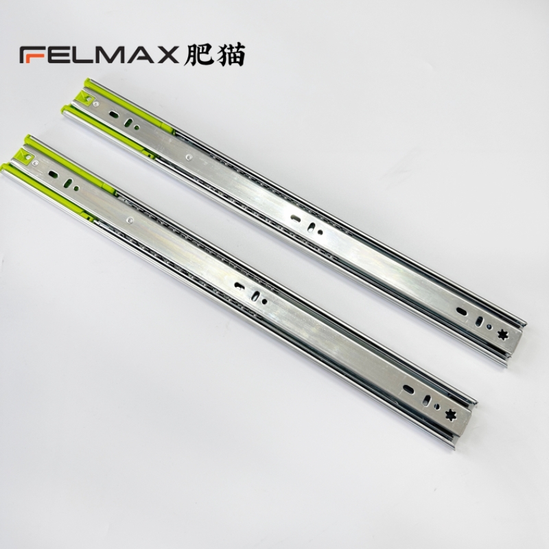 Felmax 45mm Silent And Soft-closing Drawer Slides For Furniture Ball Bearing Guide Rail Bedroom Cabinet Hardware Accessories