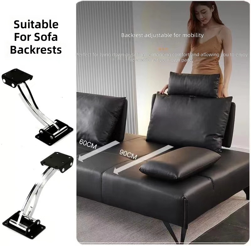 C69 Multifunction Furniture Hardware Accessories Sofa Backrest Hinge Backforth Movement Angle Adjustment Folding Translation