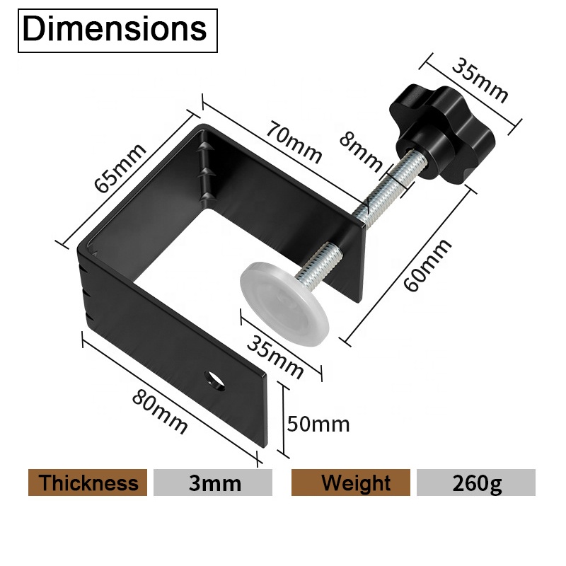 Drawer Front Installation Clamps Cabinet Hardware Jig for Easy and Fast Drawer Front Panel Installation
