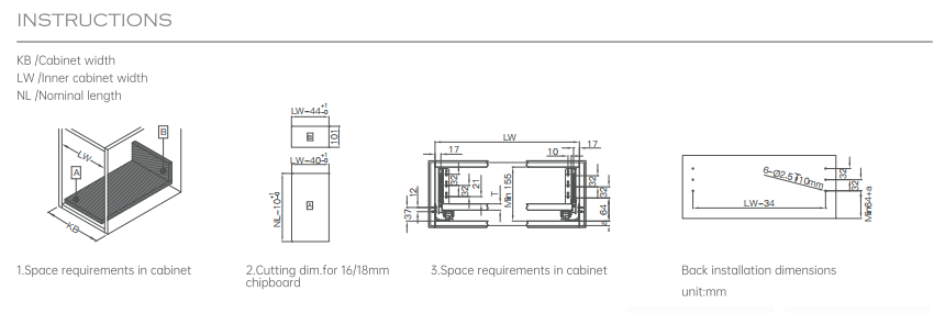 Hardware Size Detail A2