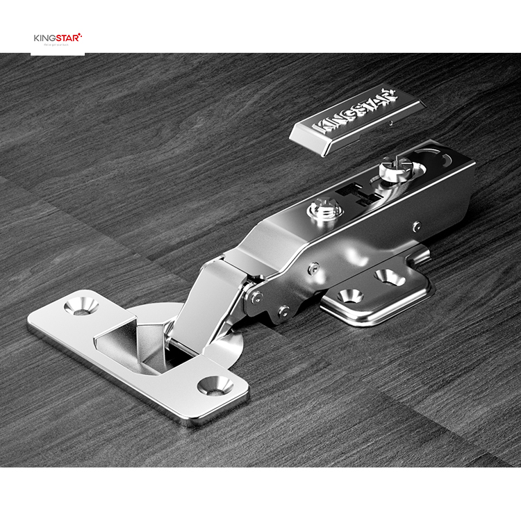 Kingstar New Product Two Way Hydraulic Soft-Closing Heavy Duty Cabinet Pivot Door Hinge of Wardrobe Hardware