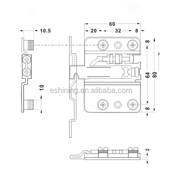 Heavy Duty Kitchen Hanger Other Furniture Hardware Iron Industrial 100-120KG White Environmental Electro Plating Cabinet Hanger