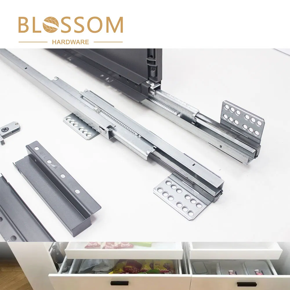 Soft Close Concealed Runners Slim Box Drawer Box System for Kitchen