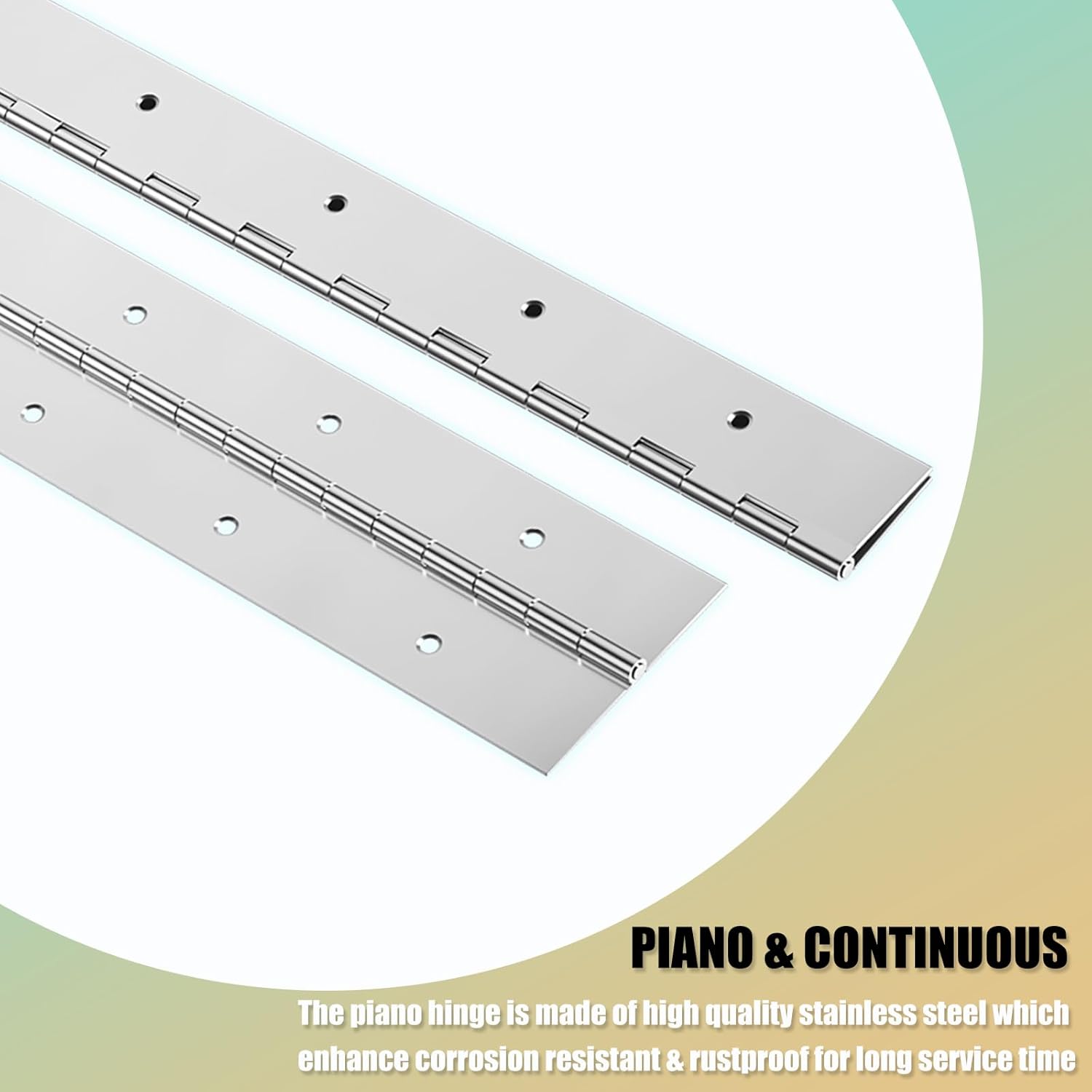Spot Wholesale Oem Customizable Stainless Steel 201 304 316 Continuous Long Piano Hinge Kitchen Box Furniture
