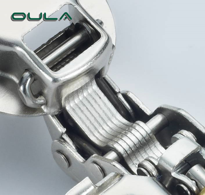 Hydraulic Concealed 105 Degree Iron Spring Hinges Furniture Accessories Hardware for Kitchen Cabinets Doors Bedrooms Home Use