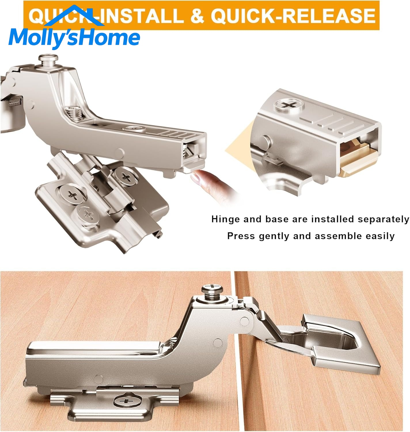 Advanced Soft Close Inset Cabinet Hinges 35mm 3D Adjustable Clip-on Steel Hinge for Modern Frameless Furniture