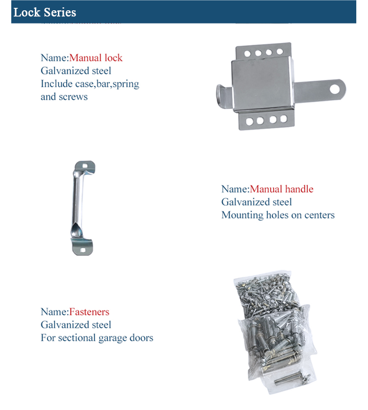 Wholesale America Sectional Garage Door Hardware Door Parts Door Accessories