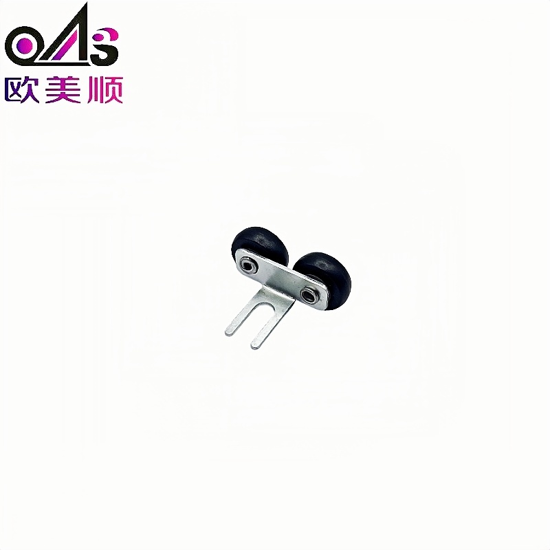 Furniture Hardware Fittings System Nylon Wheel Cabinet Sliding Door Roller Zinc-plated Top Guide Roller for Wardrobe Door