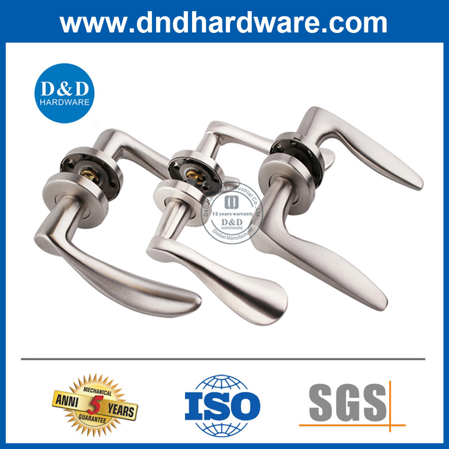 D&D Decorative Stainless Steel Solid Lever Handle Hardware for Wooden Door