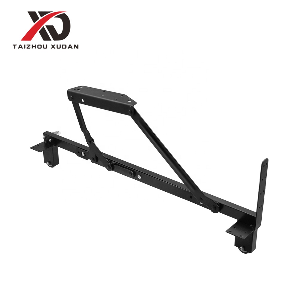 Factory Low Price Furniture Accessories Hardware Metal Sofa Bed Mechanism Black Bed Lift Mechanism Folding Sofa Hinge