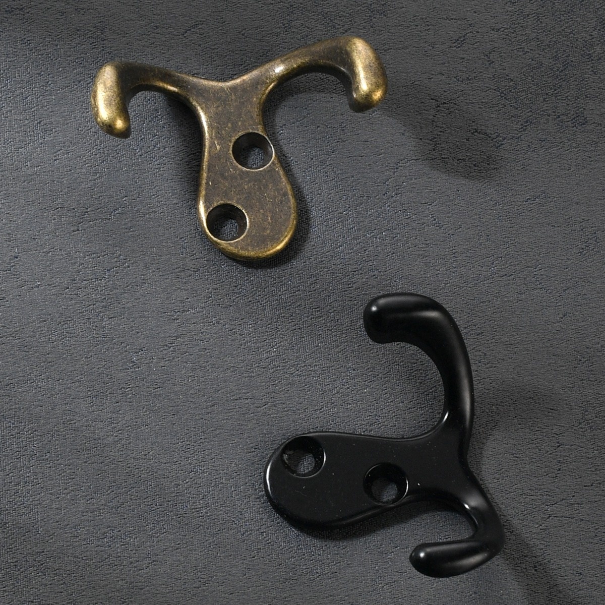 Zinc Alloy Black Spray Antique Furniture Hardware Wardrobe Clothing Fitting Room Door Back Wall Metal Coat Hat Coat Hook