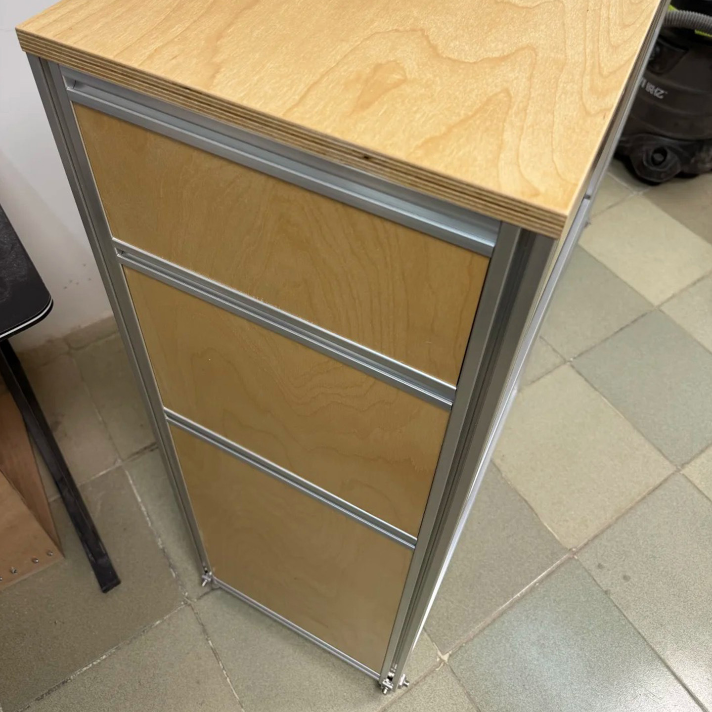 European Standard Aluminum Profile Storage Cabinet Living Room Display Sideboard Storage And Organization Drawer Cabinet