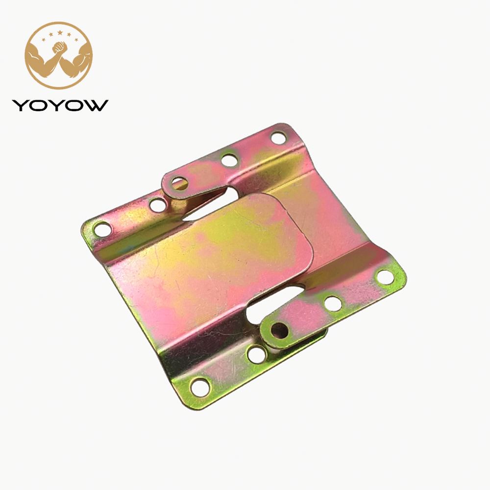 Color Zinc Plated Mountain Shaped Sofa Buckle Plug In Interlocking Connector Heavy Duty Bed Sofa Connecting Furniture Hardware