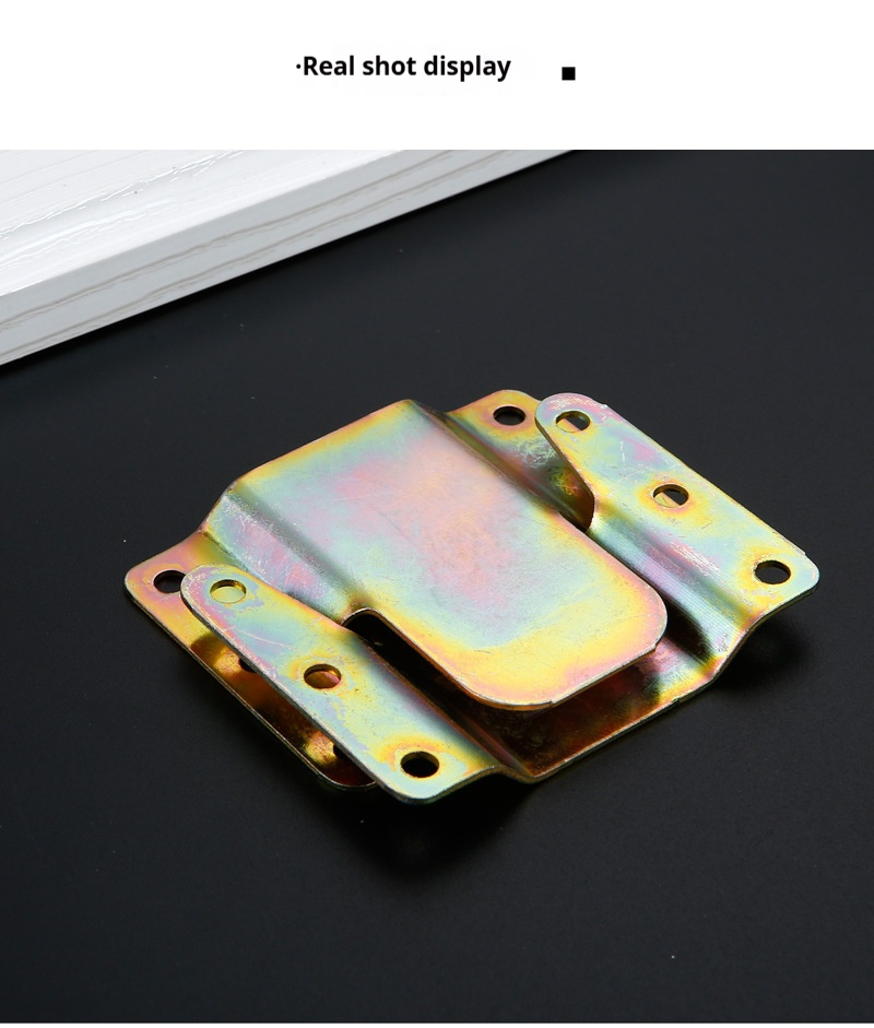 Color Zinc Plated Mountain Shaped Sofa Buckle Plug In Interlocking Connector Heavy Duty Bed Sofa Connecting Furniture Hardware