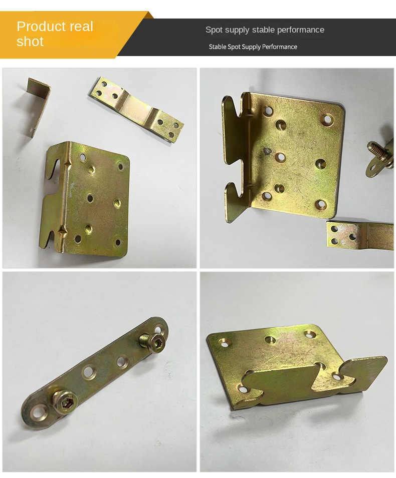 Bed Frame Connector Fixed Support Frame Hardware Accessories Customized Non-Standard Metal Stamping Parts for Wooden Bed Hanging