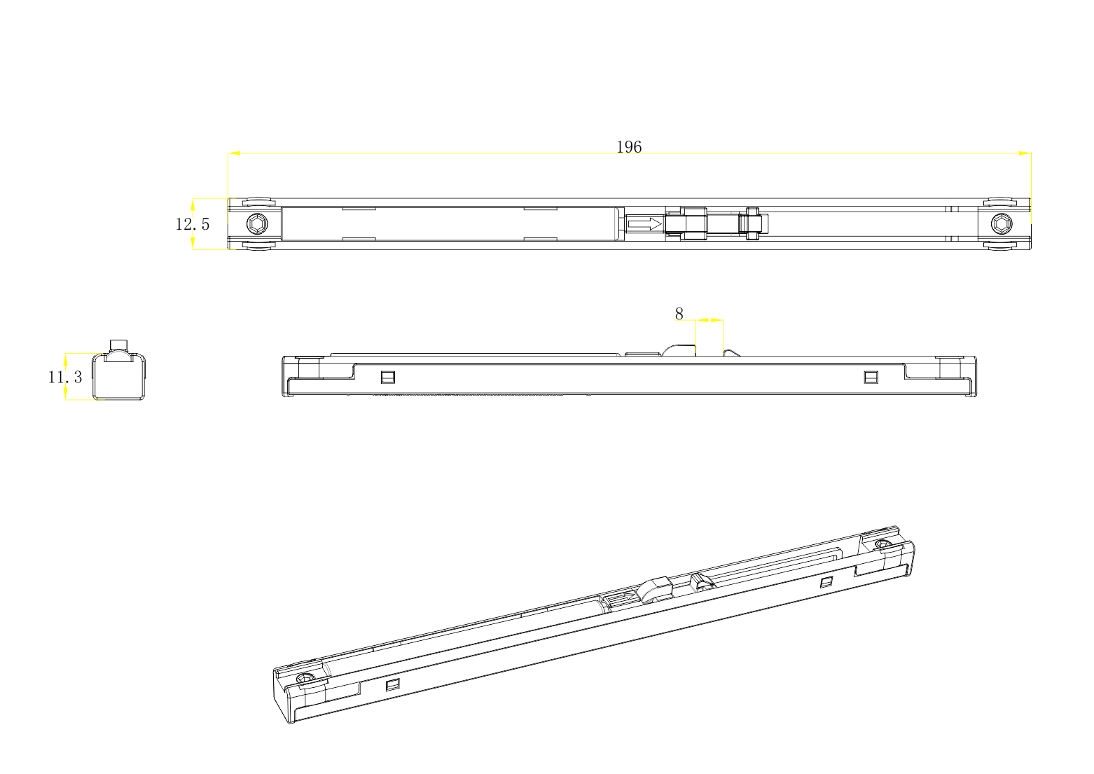 HF-011B Dimensions Detail