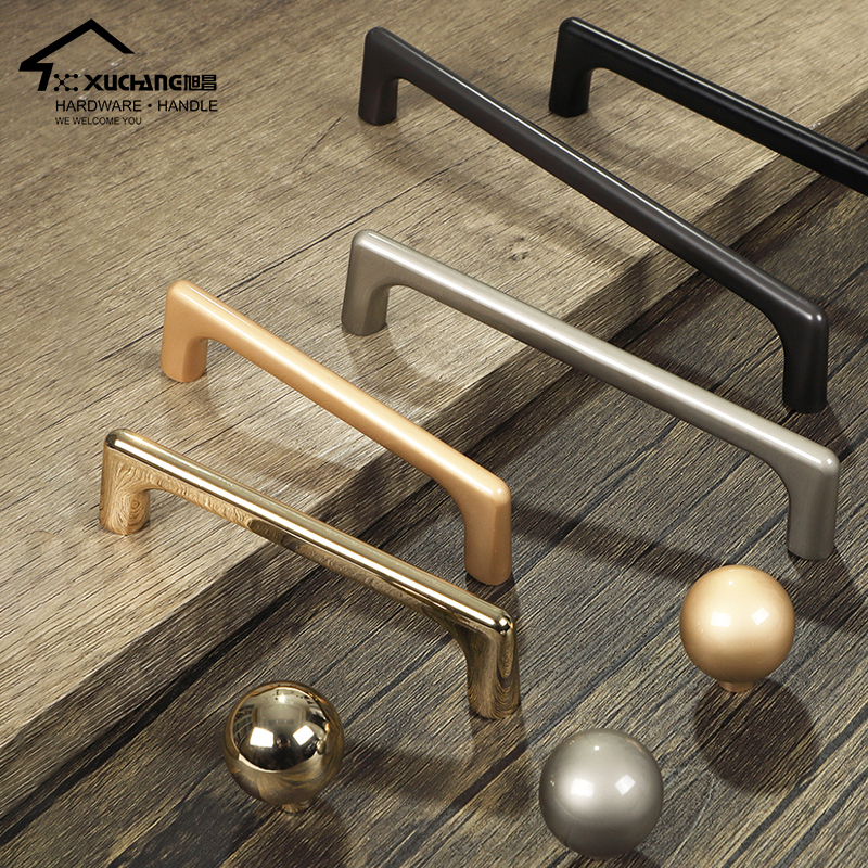 Modern Fashion 96mm Gold Zinc Alloy Furniture Accessories Knobs Handles Cabinet Fitting Pulls Handles&amp;Knob