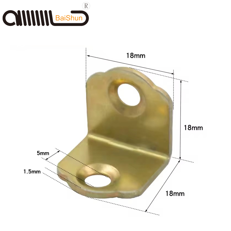 Stainless Steel 90 Degree L-Shaped Right Angle Iron Shelf Corner Bracket Table Chair Connector