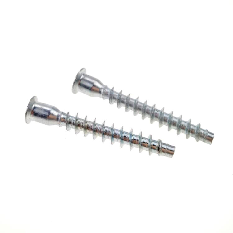 Hex Socket Flat Head Confirmat Screws for Furniture Fastener 5 mm Metal Zinc Finish