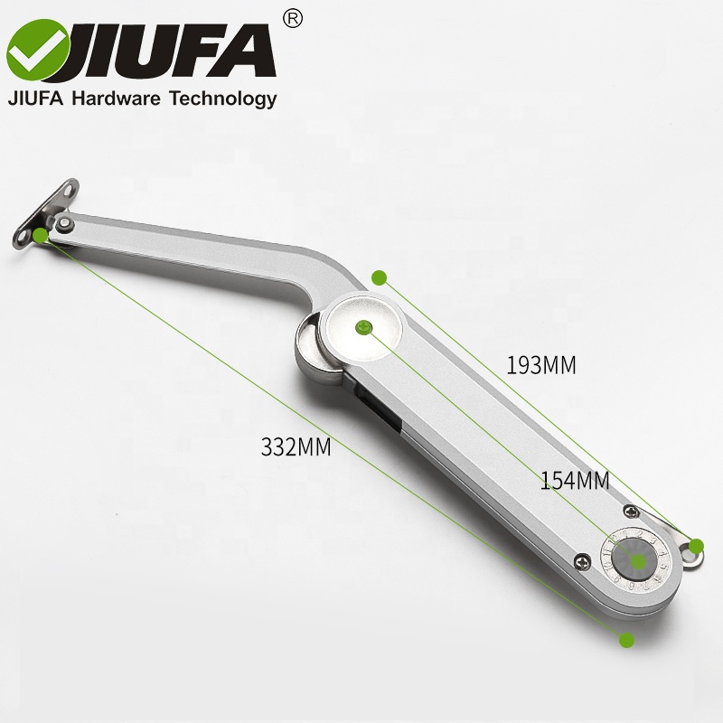 JIUFA Furniture Hardware Heavy Duty Flap Stay for Cabinets Free Stop Folding Lid Stay Support