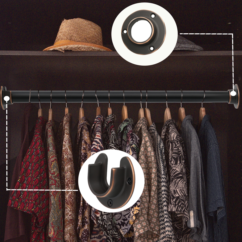 Closet rod holder detail 5