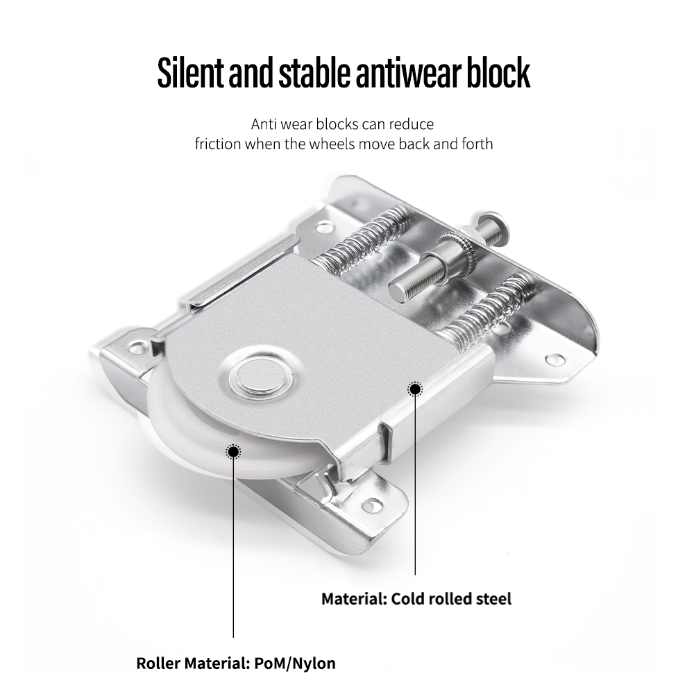Sliding Wardrobe Fitting Hardware System Sliding Door Roller Wheels Nylon Sliding Door Track Roller for Wardrobe