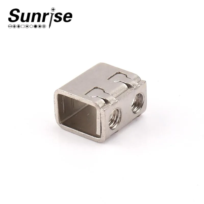 Two-Hole Circuit Table Iron Terminal Pressing Column Head Screw Frame Wiring Hardware Zinc Material Stamping Design