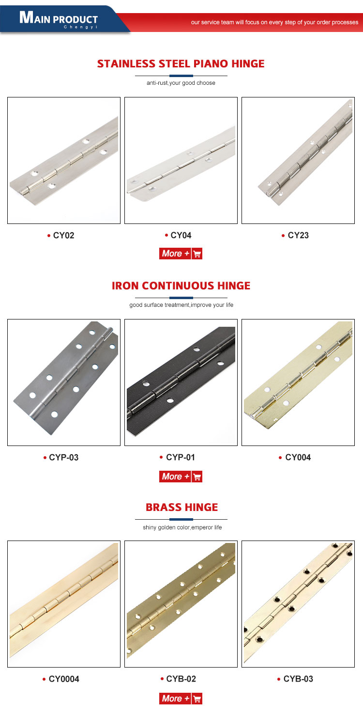 Piano Hinge Specification Detail 1
