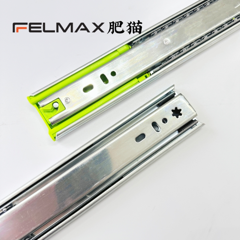 Felmax 45mm Silent And Soft-closing Drawer Slides For Furniture Ball Bearing Guide Rail Bedroom Cabinet Hardware Accessories