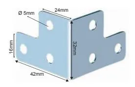 Furniture Hardware Accessories Corner Brace Connector Table&Chair Fasteners Angle Iron