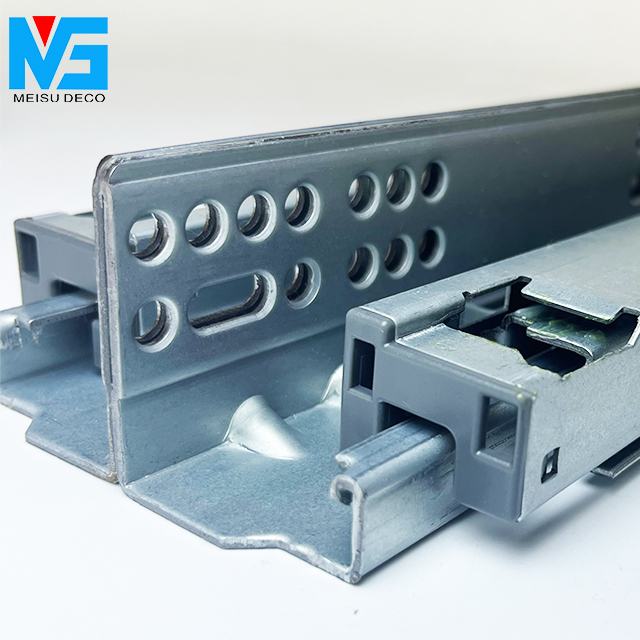 Meisu Hidden Concealed Drawer Slides with Soft Close, Adjustable Front, Quick Release Mechanism for Kitchen Cabinet