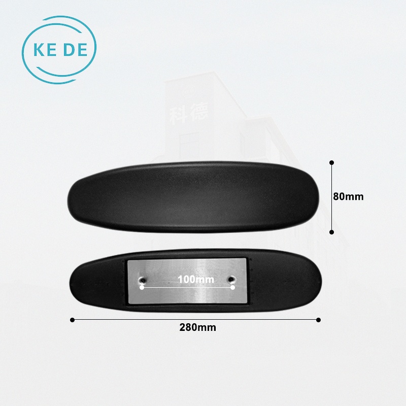 Modern Design KEDE Brand PU+Steel Office Chair Armrest Pads Wholesale Ergonomic Black Accessories for School Home Hospital Use