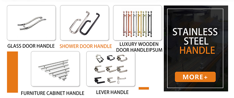 OEM / ODM Producers High Quality Hardware 304 Stainless Steel Custom Push Pull Glass Door Handle