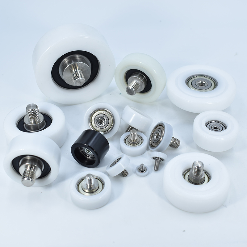 Nylon Pulley Furniture Drawer Roller Bearing Sliding Door Wheel Runner Hardware Smooth Sliding Gate Wheel Bearing With M5 Screw