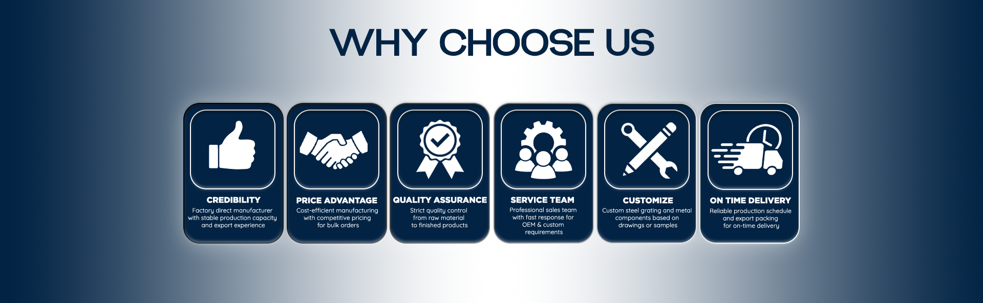 Why Choose Us Advantages
