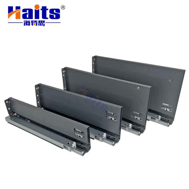 Height 180mm Soft Close Metal Box Drawer System for Kitchen Cabinet Furniture