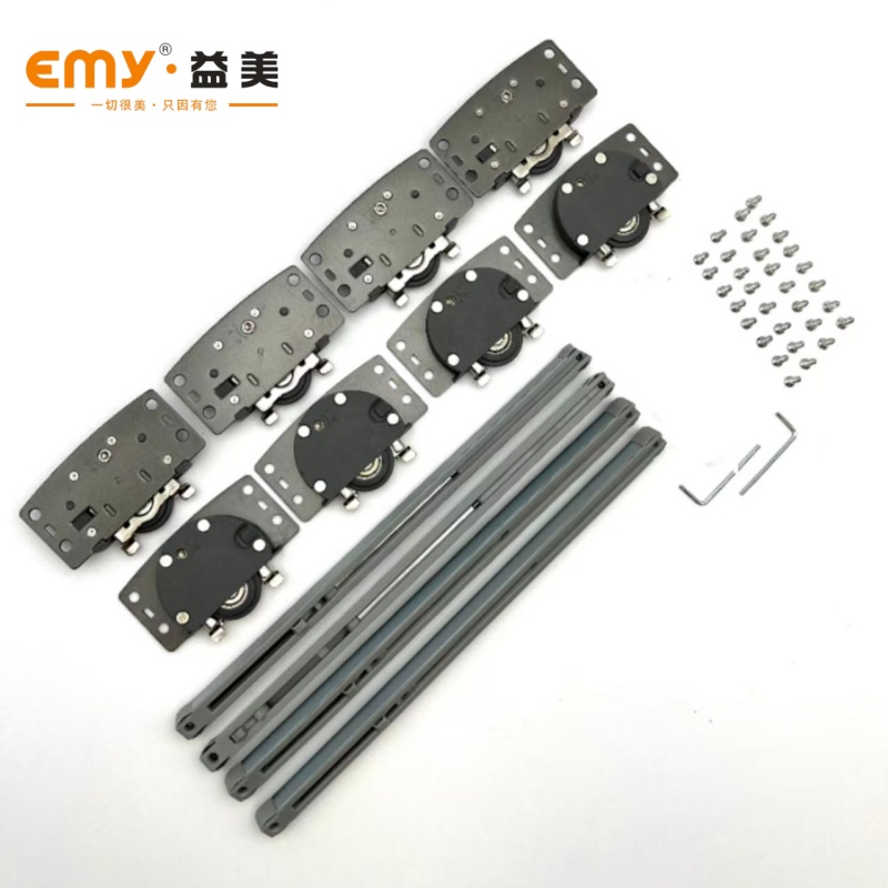 High Quality Iron Furniture Hardware Heavy Duty Modern Sliding Door Soft Close System Damper Screw for Bedroom Kitchen