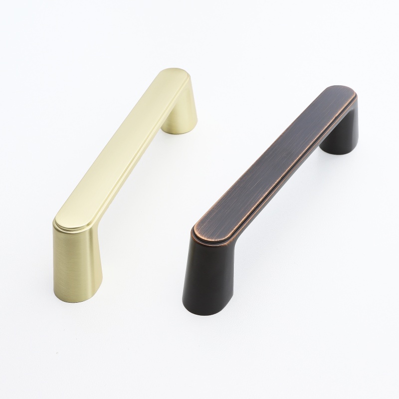 Luxury Zinc Alloy Furniture Handles Cupboard Drawer Door Pulls Antique Black Wardrobe Pulls Gold Decor Accessories