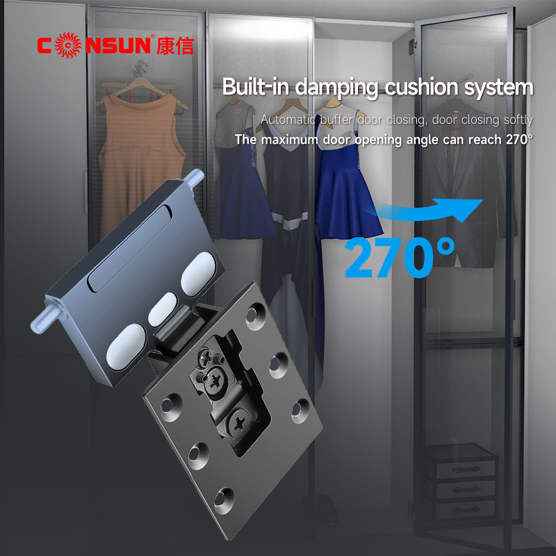 Aluminum Door or Wood Door Pin Hinges Furniture Hardware Kitchen Cabin Concealed Hydraulic air Hinge Cabinet Furniture Hinges
