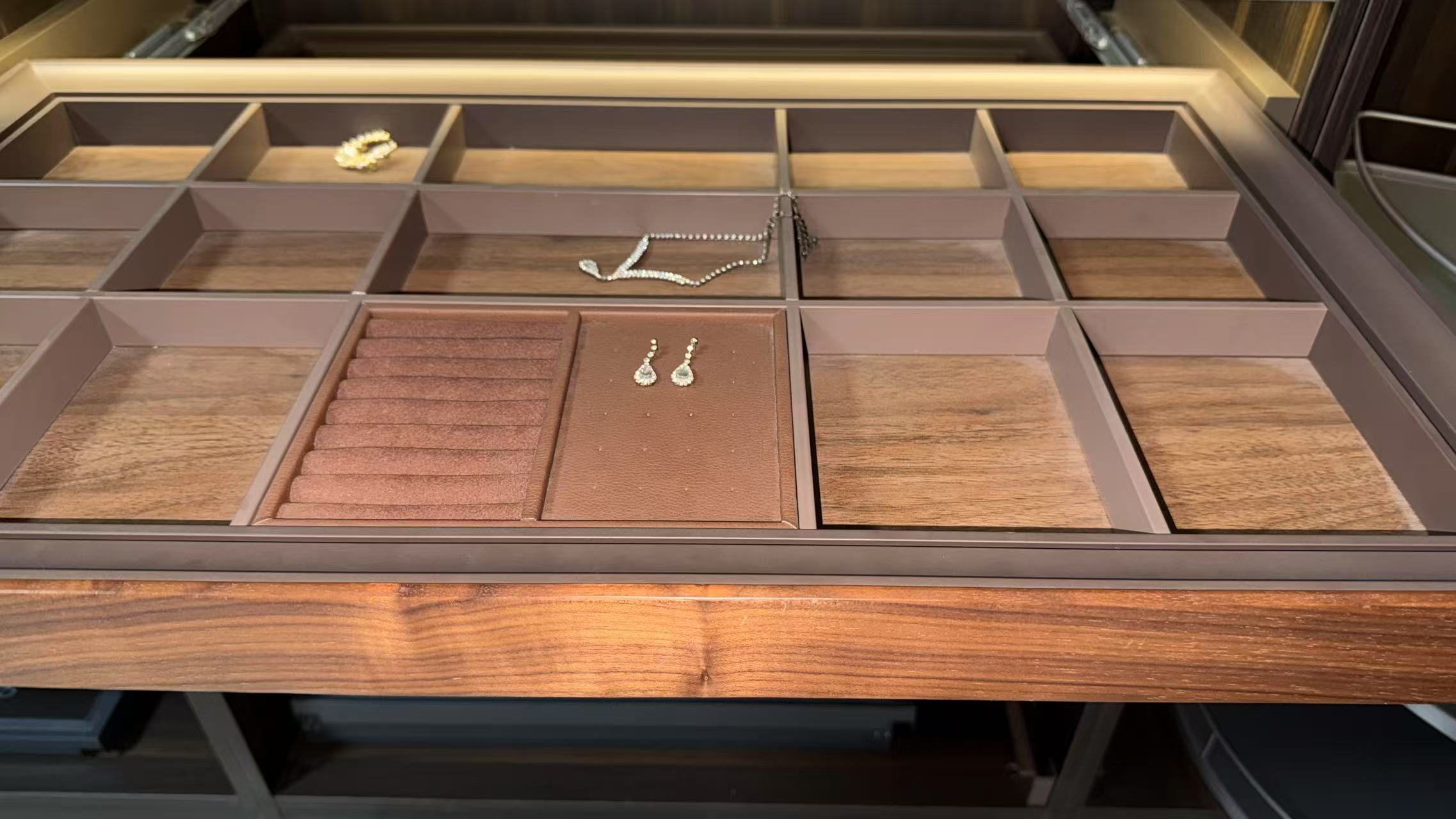 Wardrobe jewelry storage tray display 3