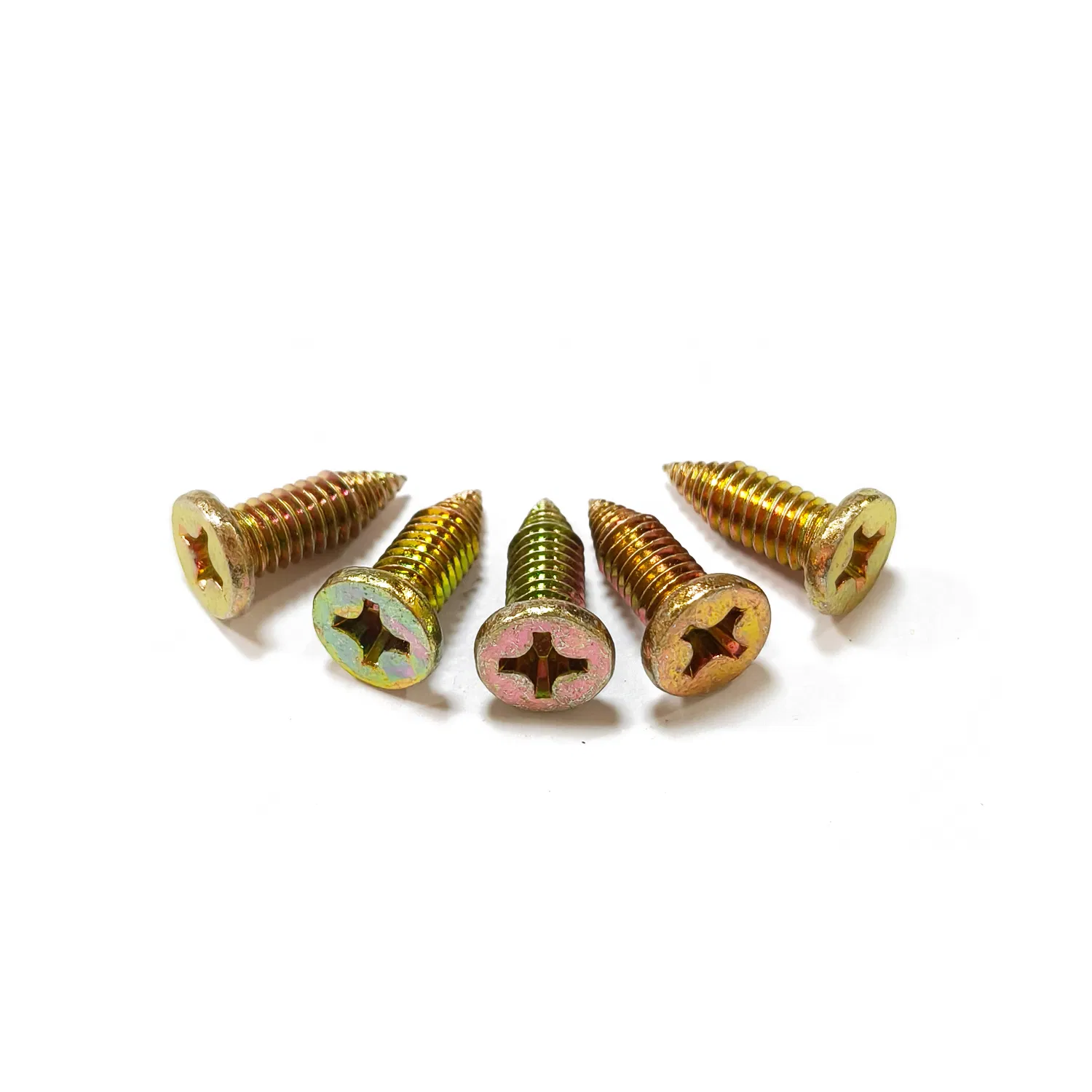 Custom Color Phillips Flat Head Tri-Lobular Screws for Furniture, Decorative Panels, Roofing
