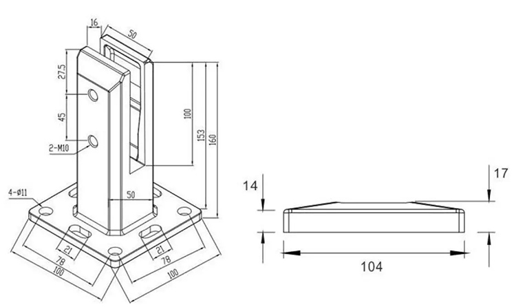 Glass Clamp Details