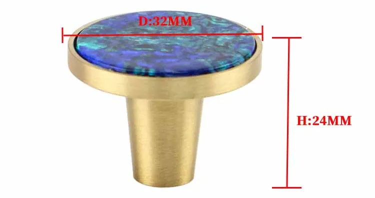Heavy Duty Decorative Furniture Hardware Brass Material Solid Knobs for Cabinet and Door Elegant