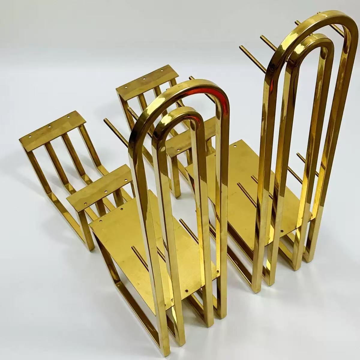 Custom Durable Adjustable Modern Arc Design Stainless Steel Sofa Frame Hardware