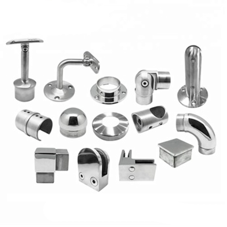 304 316 Stainless Steel Railing Materials Balcony Grill Design Handrail Accessories Fitting Bracket Holder For Stair Decoration
