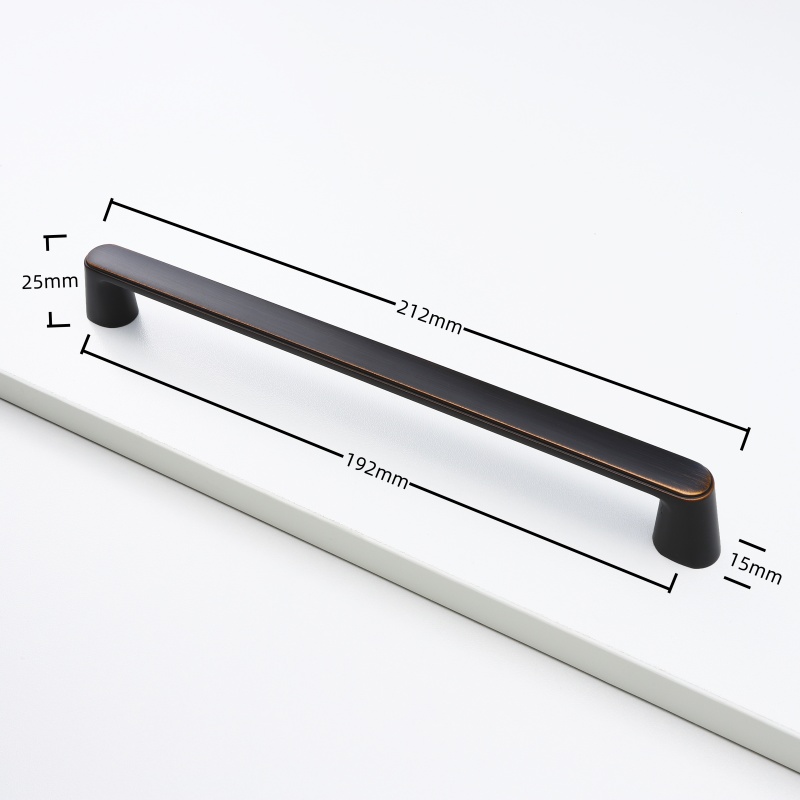 Luxury Zinc Alloy Furniture Handles Cupboard Drawer Door Pulls Antique Black Wardrobe Pulls Gold Decor Accessories