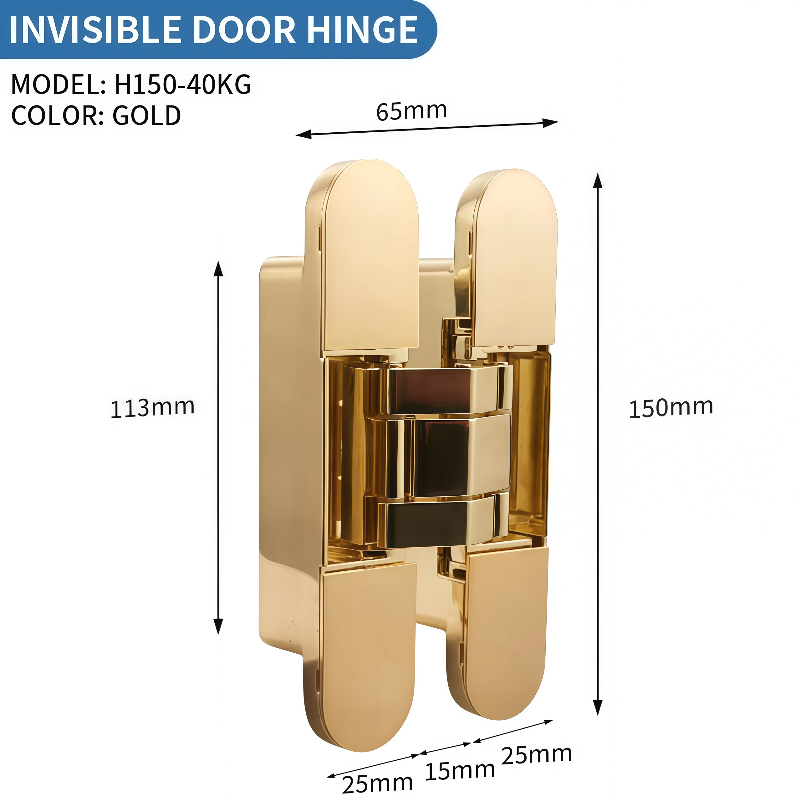 Hidden door hinges style view 9