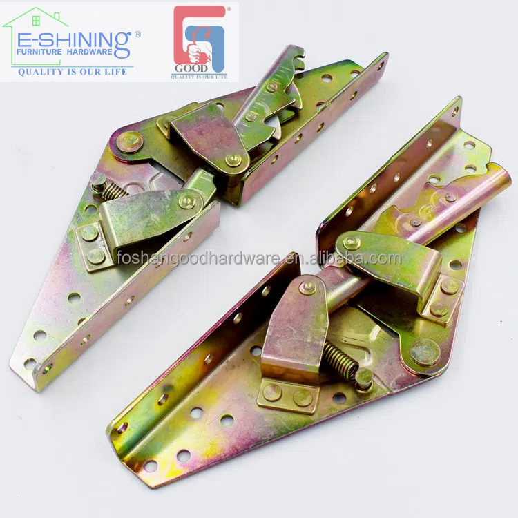 E-SHINING Modern Steel Sofa Bed Hinge Foldable Adjustable Angle Mechanism For Living Room &amp; Bedroom Use Durable &amp; Silent
