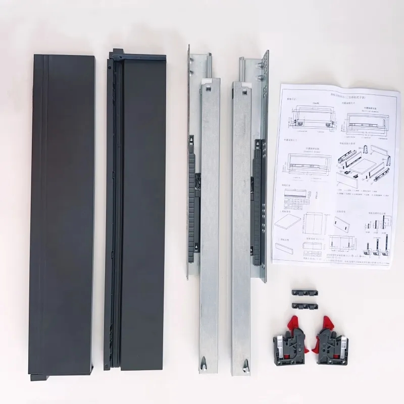 Double Wall Soft Closing Drawer Box Kitchen Drawer System for Kitchen